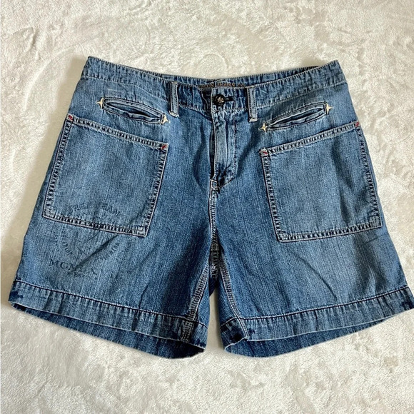 Ralph Lauren Vintage 90's Y2K Denim Shorts - Size 8 - Picture 2 of 11